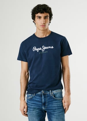 T-shirt de gola redonda, Eggo PEPE JEANS