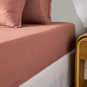 Drap housse en percale coton, 80 fils, bonnet 30 cm, Scenario LA REDOUTE INTERIEURS