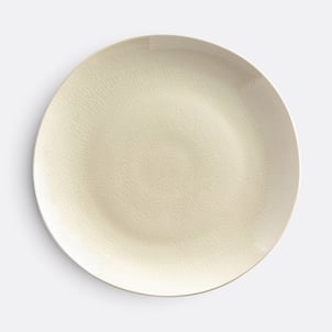 Lot 4 assiettes plates craquelées, GOGAIN LA REDOUTE INTERIEURS