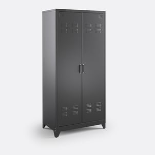 Armoire 2 portes en métal acier, HIBA LA REDOUTE INTERIEURS