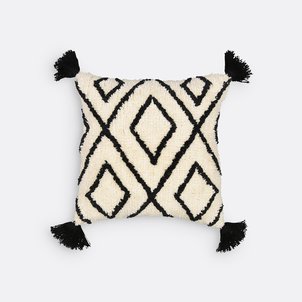 Cali Geometric Tassel 100% Cotton Cushion Cover LA REDOUTE INTERIEURS