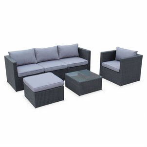 Salon de jardin resine tressee gris | La Redoute Salon de jardin resine tressee gris | La Redoute