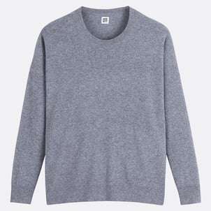 Pull cachemire col rond fine maille volume ample LA REDOUTE COLLECTIONS