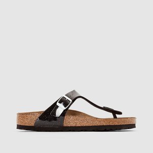 Tongs cuir gizeh gris métallisé Birkenstock La Redoute Tongs cuir gizeh gris métallisé Birkenstock La Redoute