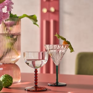 Set of 4 Marty Stemmed Glasses in Borosilicate Glass LA REDOUTE INTERIEURS