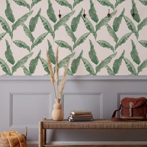 10m Plantain Botanical Printed Wallpaper FURN.