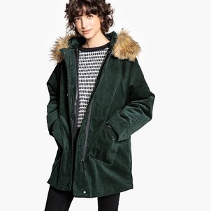 Fourrure En Imitation Parka À Redoute La Velours Capuche WgccqnrXd