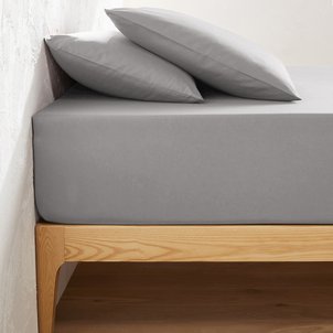 Drap housse uni coton, bonnet 32cm, Scenario LA REDOUTE INTERIEURS