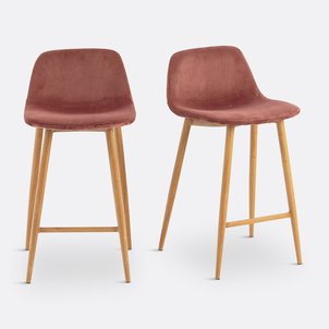 Lot de 2 chaises de bar mi-hauteur Lavergne LA REDOUTE INTERIEURS