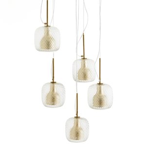 Candeeiro de teto com 5 globos, Mistinguett AM.PM