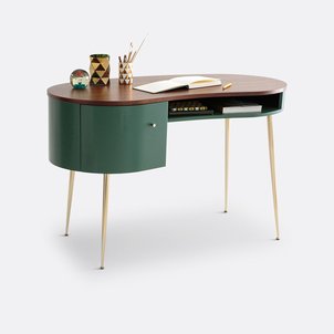 Bureau vintage plaqué noyer, Topim LA REDOUTE INTERIEURS