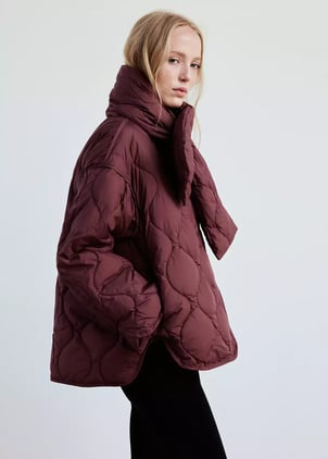 Anorak matelassé avec cache-cou amovible MANGO