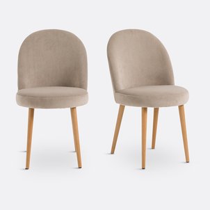 Lot de 2 chaises velours, Inès LA REDOUTE INTERIEURS