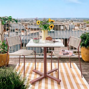 Opala Garden Table with Fold-Down Terrazzo Table Top LA REDOUTE INTERIEURS