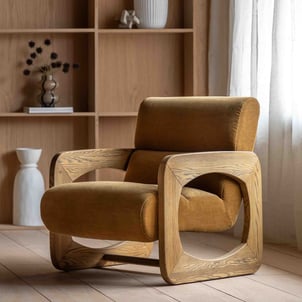 Marzo Velvet Chenille Sculptural Armchair ÉDITÉ