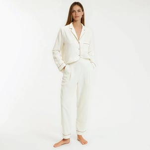 Pyjama flanelle pur coton, Signature NOÉLIE LA REDOUTE COLLECTIONS