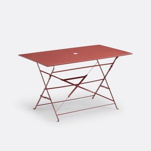 Ozevan Rectangular Folding Metal Table LA REDOUTE INTERIEURS