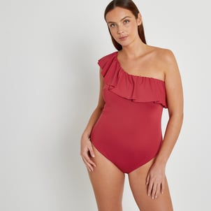 Maillot de bain 1 pièce asymétrique LA REDOUTE COLLECTIONS PLUS