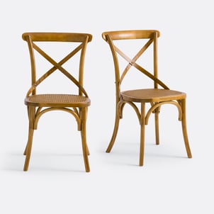 Set of 2 Cedak Wood Chairs LA REDOUTE INTERIEURS