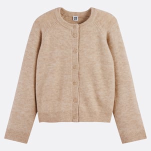 Cardigan scollo rotondo in maglia grossa LA REDOUTE COLLECTIONS