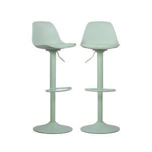 Tabouret de bar réglable 61,5/83,5cm simili cuir (lot de 2) NOAH SWEEEK