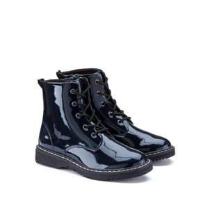 Bottines vernies zippées et à lacets LA REDOUTE COLLECTIONS