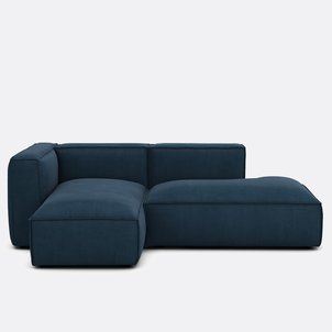 Canapé modulable d'angle gauche, en velours côtelé, SEVEN LA REDOUTE INTERIEURS