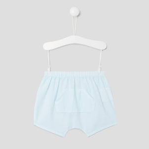 Petit Bateau Short Bébé Garçon En Denim Léger - Ceinture Élastiquée Et Poches