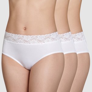 3er-Pack Maxi-Slips Coton Stretch Feminine (2+1 gratis) DIM image