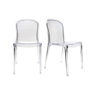 chaises empilables design transparentes lot de 2 thalysse chaises empilables design transparentes lot - Chaise Transparente Design chaises empilables design transparentes lot de 2 thalysse chaises empilables design transparentes lot - Chaise Transparente Design