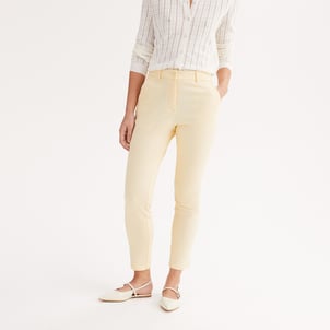 Pantalon droit chino, sergé stretch ANNE WEYBURN