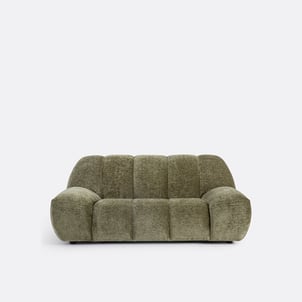 Sofá de pana gruesa vintage de 2 plazas, Nuria LA REDOUTE INTERIEURS