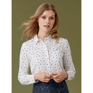 Blanc Popeline Solde Chemisier La Redoute Femme En Hqwxx7C5
