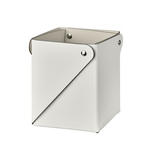 Коробочка для сервировки из натуральной кожи, 7 x 7 x H8 см SO'HOME