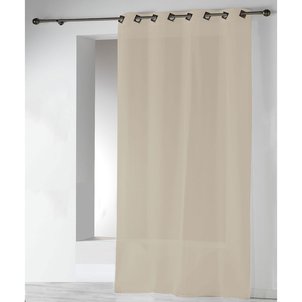 Rideau lin oeillet taupe | La Redoute Rideau lin oeillet taupe | La Redoute