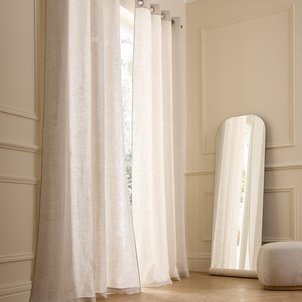 Private Pre-Washed Linen Curtain with Eyelets AM.PM