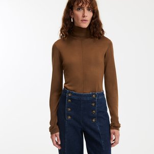 Maglione collo a dolcevita in maglia fine LA REDOUTE COLLECTIONS