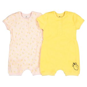 2er-Pack kurze Baby-Overalls aus Frottee, 0-2 Jahre LA REDOUTE COLLECTIONS image