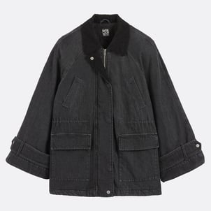 Halflange jas met ritssluiting, in denim LA REDOUTE COLLECTIONS