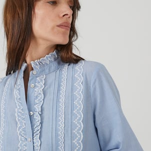 Chemisier romantique rayé, Signature EUGENIE LA REDOUTE COLLECTIONS