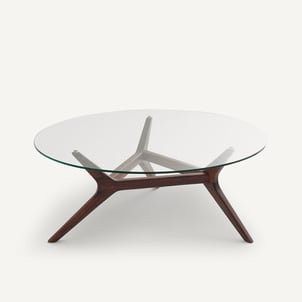 Table basse noyer ø90 cm, Maricielo AM.PM