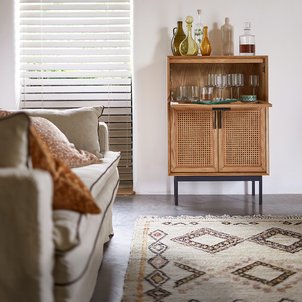 Waska Bar Furniture in Oak, Veneer and Cane LA REDOUTE INTERIEURS
