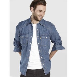 Chemise denim grande taille WESTERN DUKE