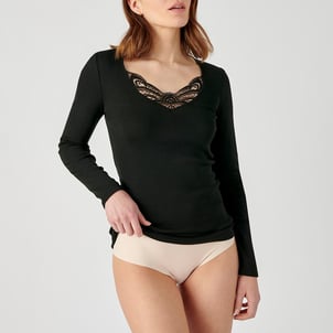 Tee-shirt côtelé Thermolactyl Degré 3 DAMART