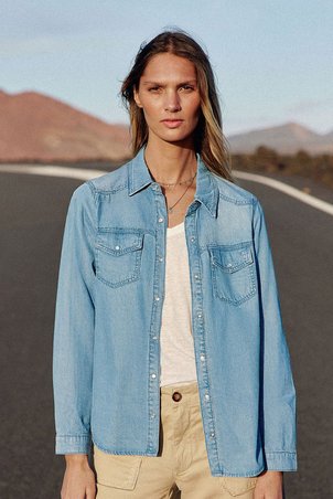 Chemise en denim pressionnée ERILA LA PETITE ETOILE