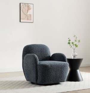 Bibi Boucle Weave Swivel Armchair ÉDITÉ