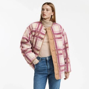 Omkeerbaar gewatteerd jasje, effen/geruit LA REDOUTE COLLECTIONS