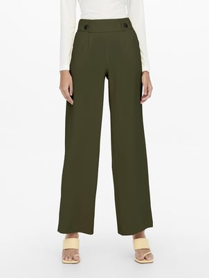 Pantalon large, taille haute JDY
