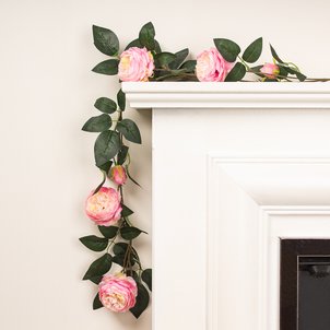 180cm Artificial Camellia Rose Garland SO'HOME