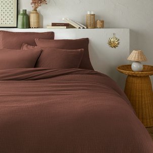 Housse de couette gaze de coton/coton lavé, KUMCO LA REDOUTE INTERIEURS